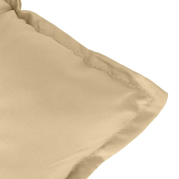 vidaXL stolehynder med lav ryg 4 stk. 100x50x7 cm stof beige