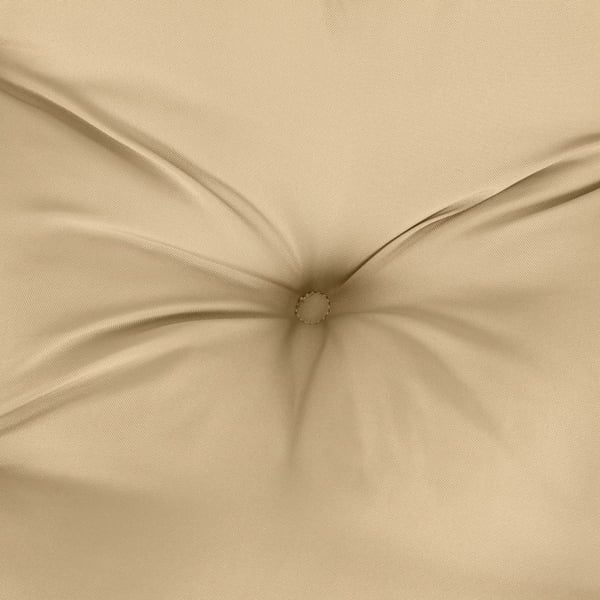 vidaXL stolehynder med lav ryg 4 stk. 100x50x7 cm stof beige