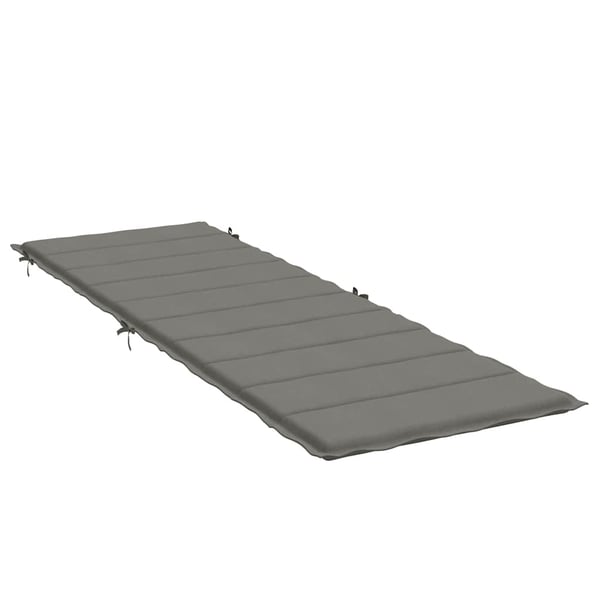 vidaXL hynde til liggestol 186x58x3 cm stof meleret mørkegrå