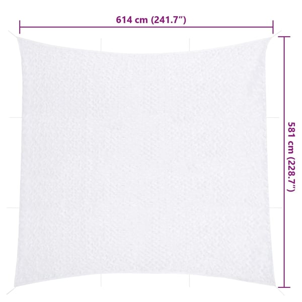 vidaXL Kamuflasjenett med oppbevaringspose 614x581 cm hvit