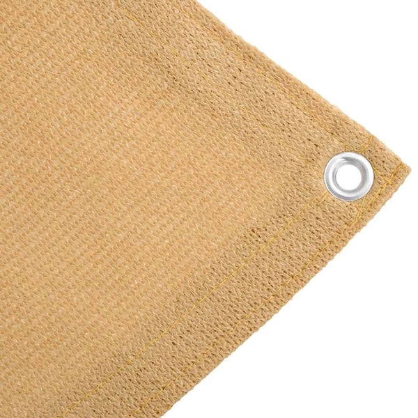 vidaXL Teltteppe sand 200x400 cm HDPE