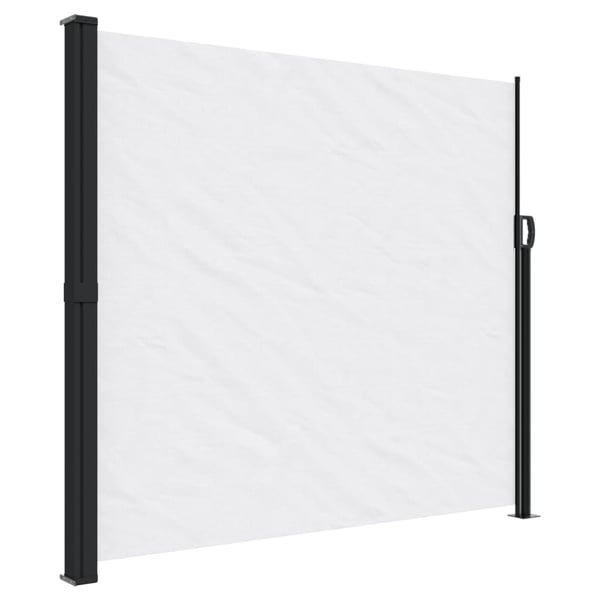 vidaXL Uttrekkbar sidemarkise hvit 180x600 cm