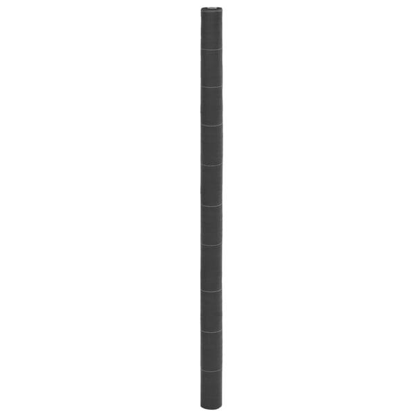 vidaXL Kontrollmatte for ugress svart 2x50 m PP