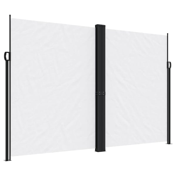 vidaXL sidemarkise 220x1000 cm sammenrullelig hvid