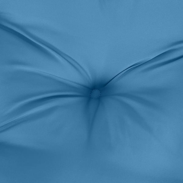 vidaXL stolehynder med lav ryg 4 stk. 100x50x7 cm stof blå