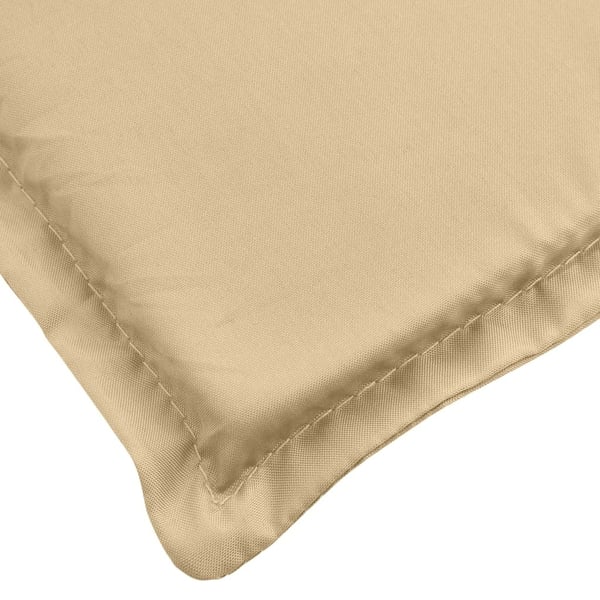 vidaXL stolehynder med høj ryg 4 stk. 120x50x4 cm stof beige