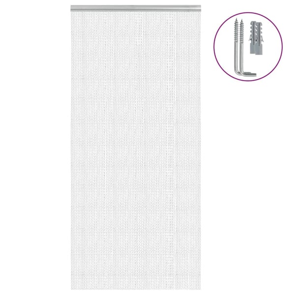 vidaXL Fluenett med kjede 100x212 cm aluminium