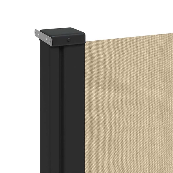 vidaXL Uttrekkbar sidemarkise beige 120x600 cm