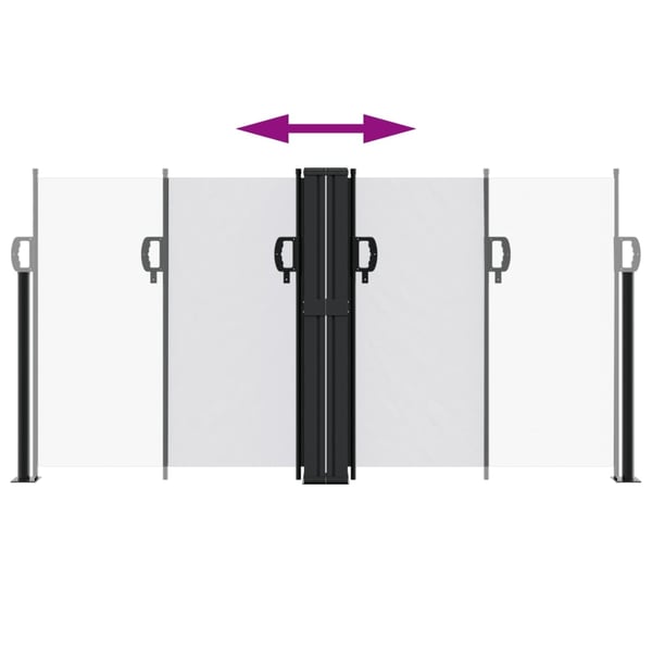 vidaXL sidemarkise 120x1000 cm sammenrullelig hvid