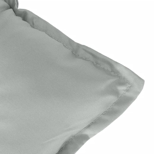 vidaXL stolehynder med lav ryg 2 stk. 100x50x7 cm stof lysegrå