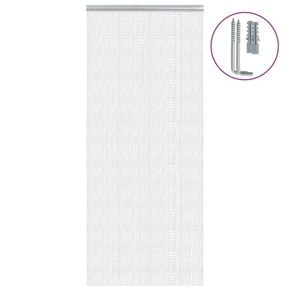 vidaXL insektskærm til dør 90x200 cm aluminium