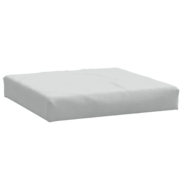 vidaXL pallehynde 60x60x10 cm stof meleret lysegrå