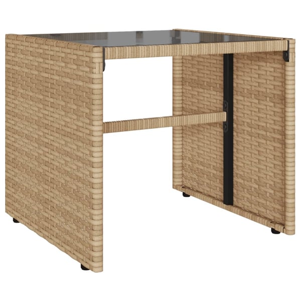vidaXL sofasæt til haven 4 dele med hynder polyrattan beige