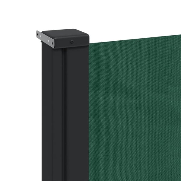 vidaXL sammenrullelig sidemarkise 100x300 cm mørkegrøn