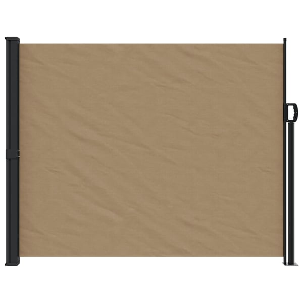 vidaXL sammenrullelig sidemarkise 170x300 cm gråbrun