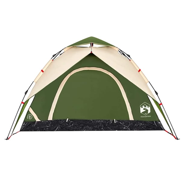 vidaXL 5-personers campingtelt kuppel quick-release grøn