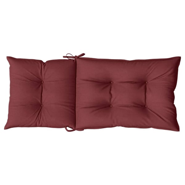 vidaXL stolehynder med høj ryg 6 stk. 120x50x7 cm stof vinrød