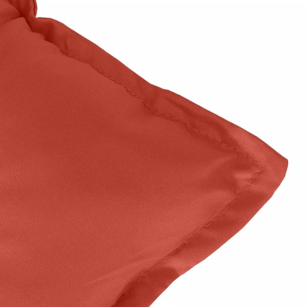 vidaXL stolehynder med lav ryg 6 stk. 100x50x7 cm stof rød