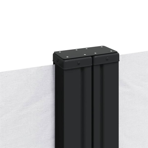 vidaXL Uttrekkbar sidemarkise hvit 200x600 cm
