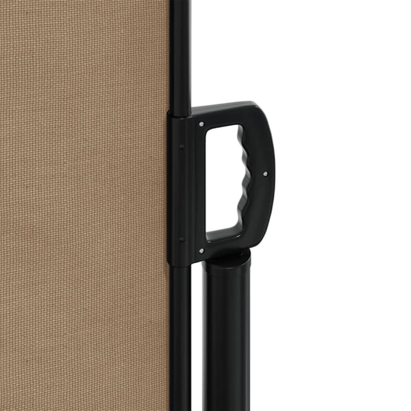 vidaXL sidemarkise 220x1200 cm sammenrullelig gråbrun