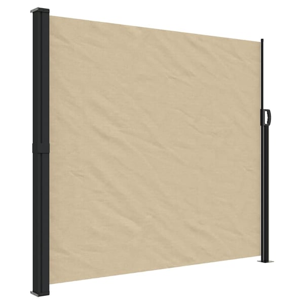 vidaXL Sisäänvedettävä sivumarkiisi beige 180x600 cm