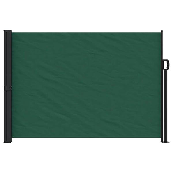 vidaXL sammenrullelig sidemarkise 140x600 cm mørkegrøn