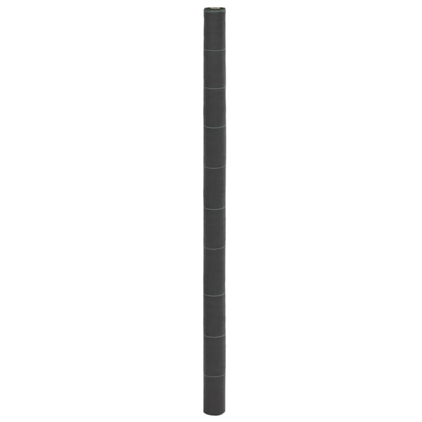 vidaXL Kontrollmatte for ugress svart 2x25 m PP