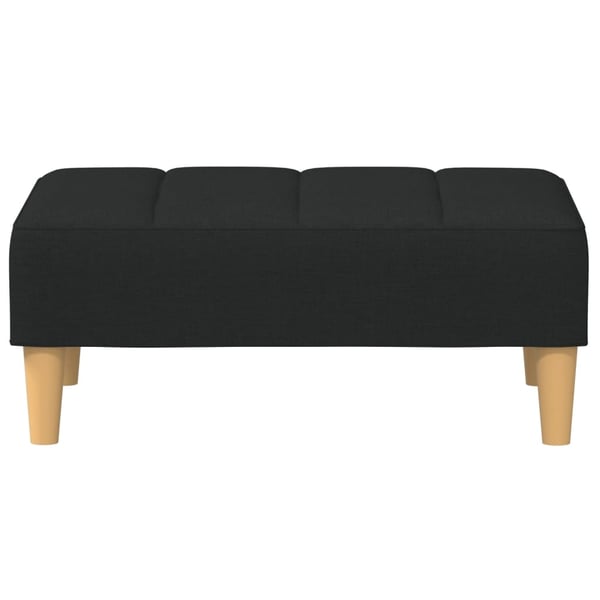 vidaXL Fotpall svart 77x55x31 cm tyg