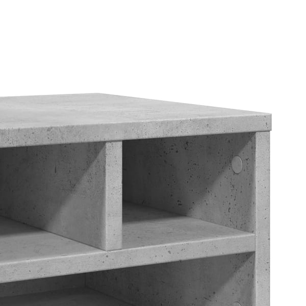 vidaXL Skriverbord grå 40x32x22,5 cm konstruert tre