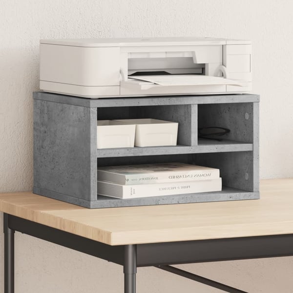 vidaXL Skriverbord grå 40x32x22,5 cm konstruert tre