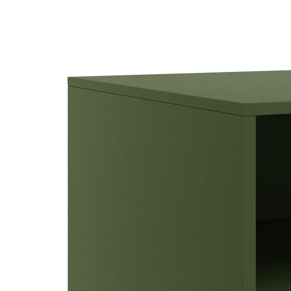 vidaXL TV-benk olivengrønn 67x39x44 cm stål