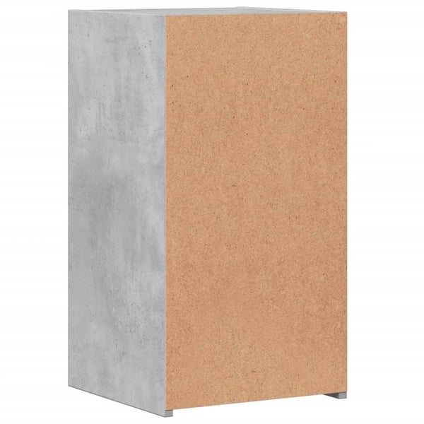 vidaXL Nattbord 2 stk betonggrå 35x34x65 cm konstruert tre