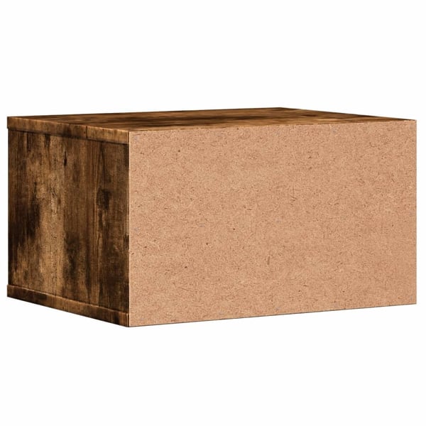 vidaXL printerstativ 40x32x22,5 cm konstrueret træ røget egetræsfarve
