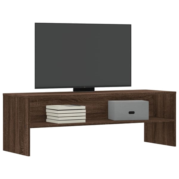vidaXL tv-bord 120x40x40 cm konstrueret træ brun egetræsfarve