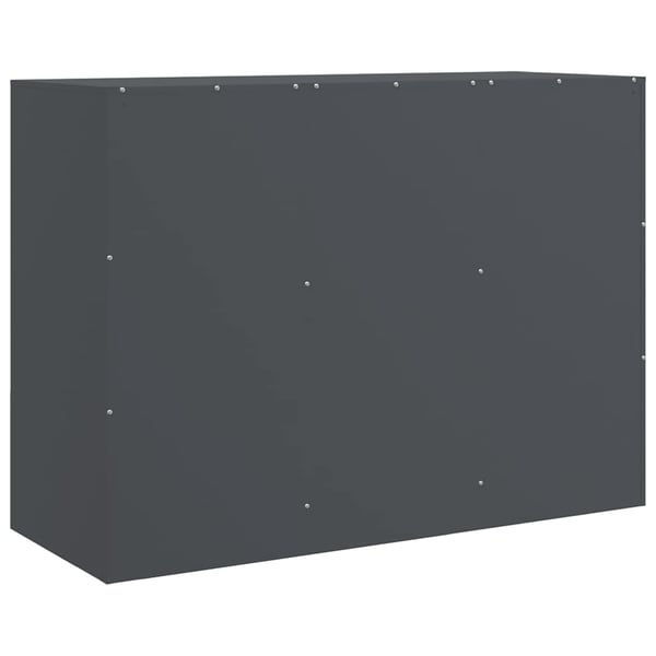 vidaXL Skjenk antrasitt 99x39x73 cm stål