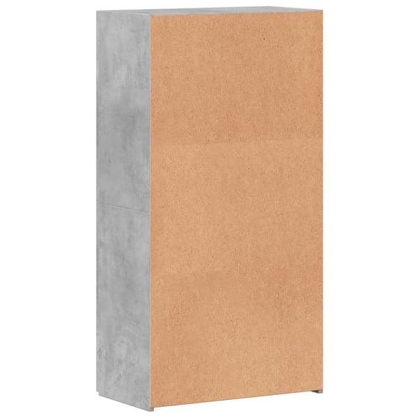 vidaXL Veggskap betonggrå 60x32x115 cm konstruert tre