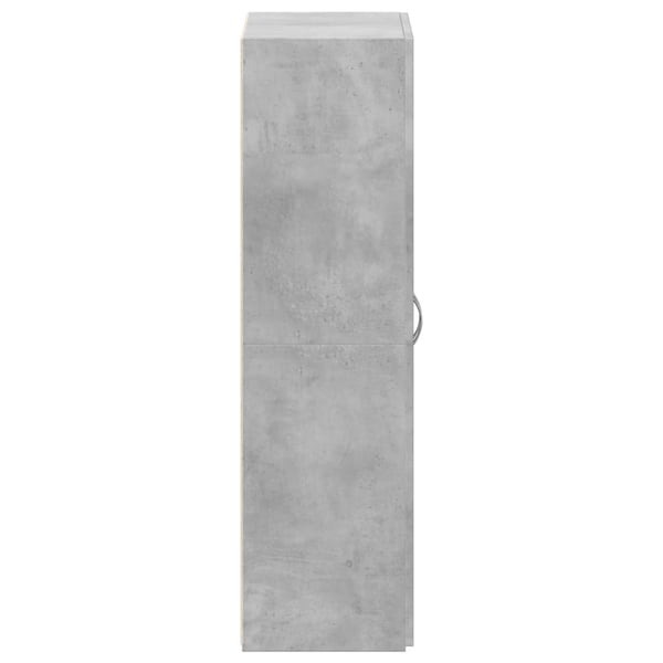 vidaXL Veggskap betonggrå 60x32x115 cm konstruert tre