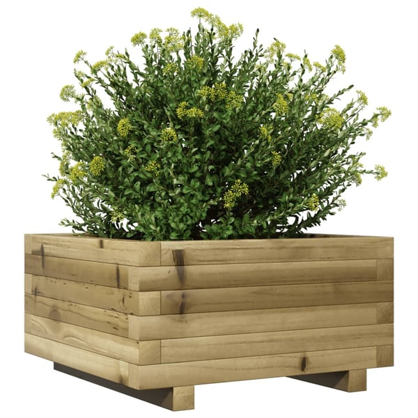 vidaXL Odlingslåda 50x50x26,5 cm impregnerat furu