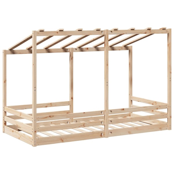 vidaXL Barneseng med tak 80x200 cm heltre furu
