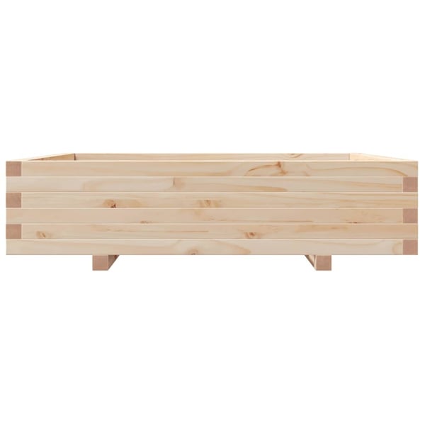 vidaXL Plantekasse 100x100x26,5 cm heltre furu