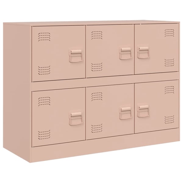 vidaXL Skjenk rosa 99x39x73 cm stål