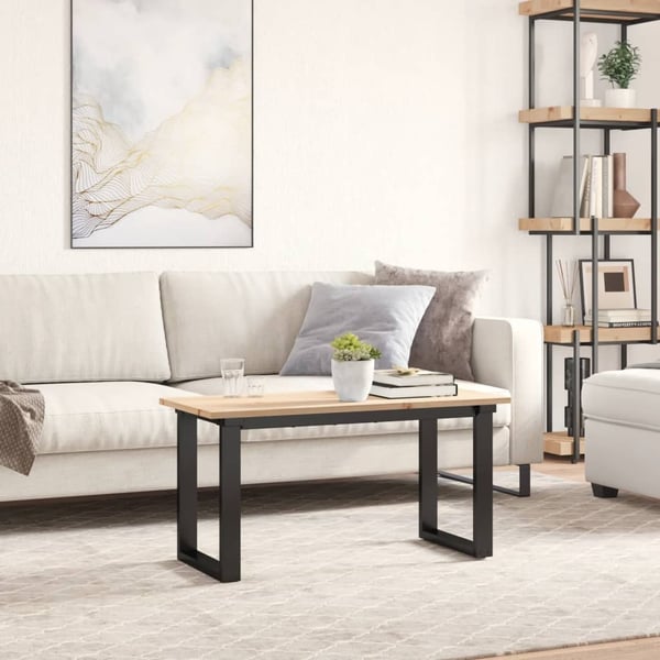 vidaXL Bordplate 90x40x1,7 cm rektangulær heltre furu