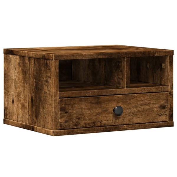 vidaXL Skriverbord røkt eik 40x32x22,5 cm konstruert tre