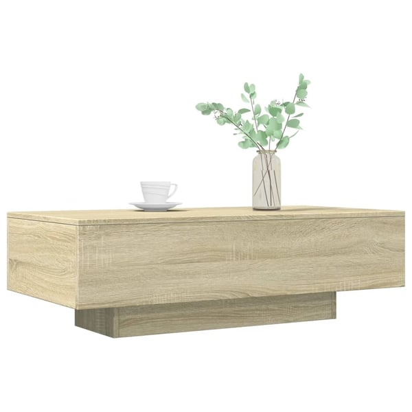 vidaXL sofabord 100x49,5x31 cm konstrueret træ sonoma-eg