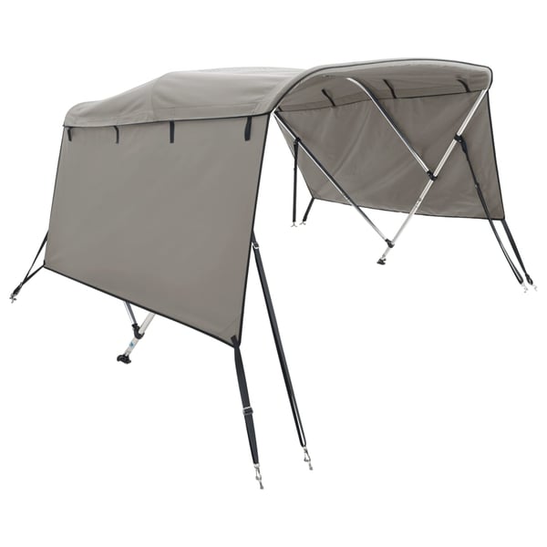 vidaXL Båtkalesje 3-buet med sidevegger 183x(185-198)x137 cm