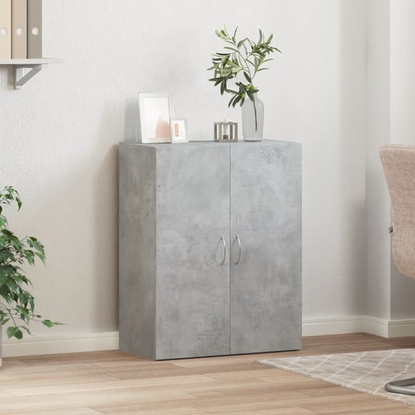 vidaXL Veggskap betonggrå 60x32x77,5 cm konstruert tre