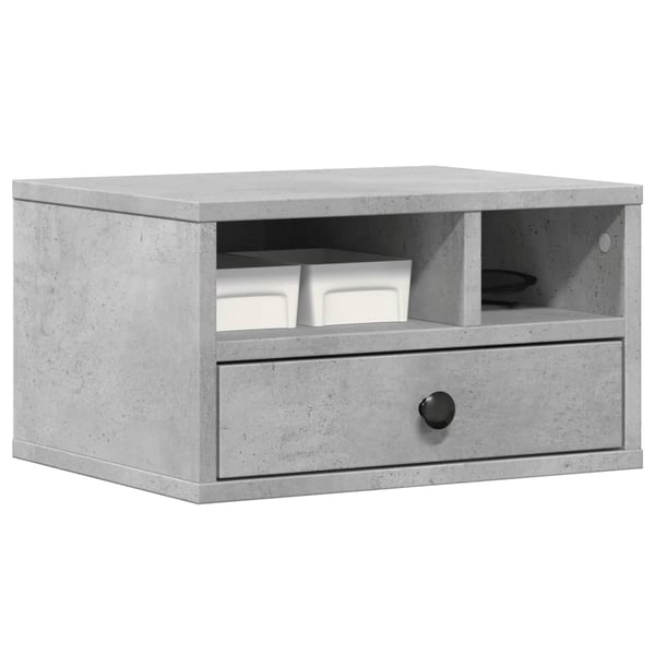 vidaXL Skriverbord grå 40x32x22,5 cm konstruert tre