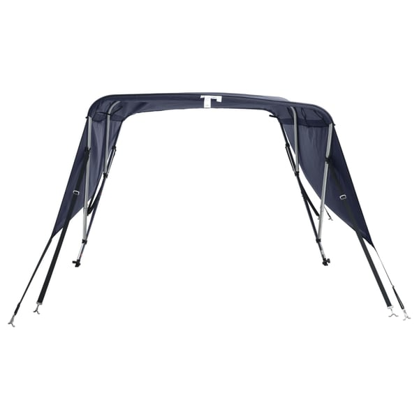vidaXL Båtkalesje 4-buet med sidevegger 243x(185-198)x137 cm
