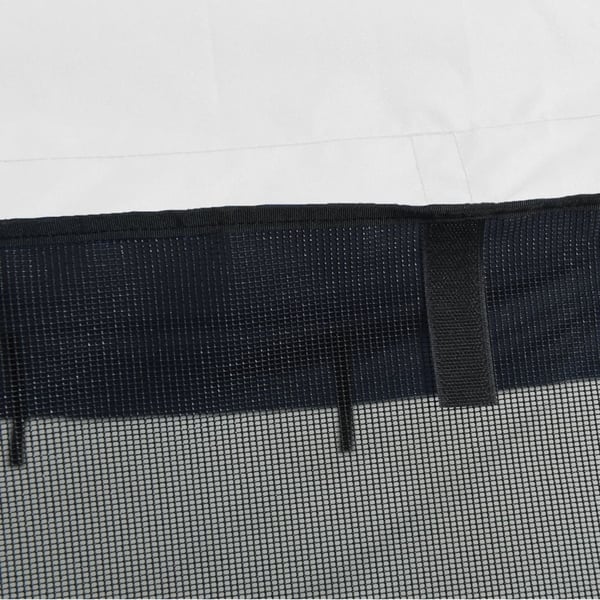 vidaXL Båtkalesje 3-buet med sidevegger i netting 183x(185-198)x137 cm