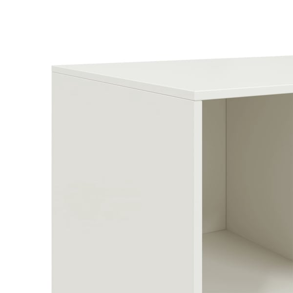 vidaXL Senkki valkoinen 99x39x73 cm teräs